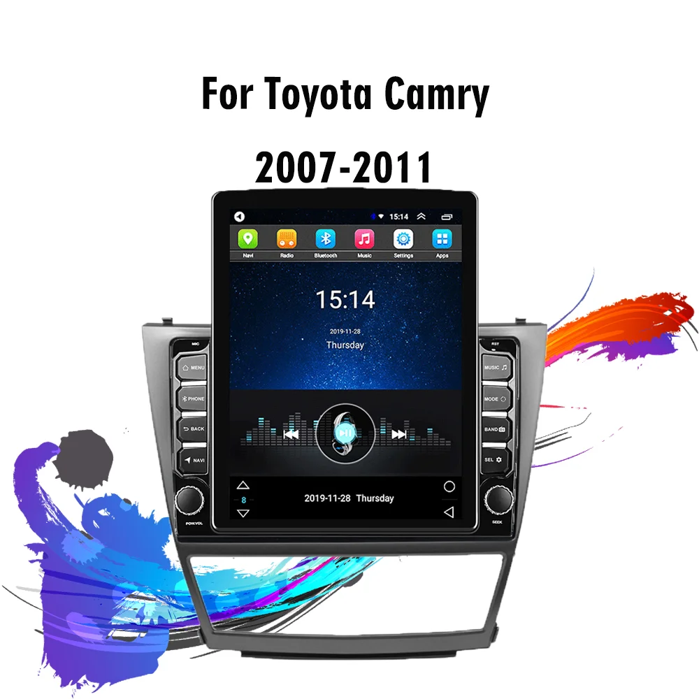 

For Toyota Camry 2007-2011 9.7" Tesla Screen Car Multimedia Player GPS Navigator 4G Carplay Android Autoradio Stereo Head Unit