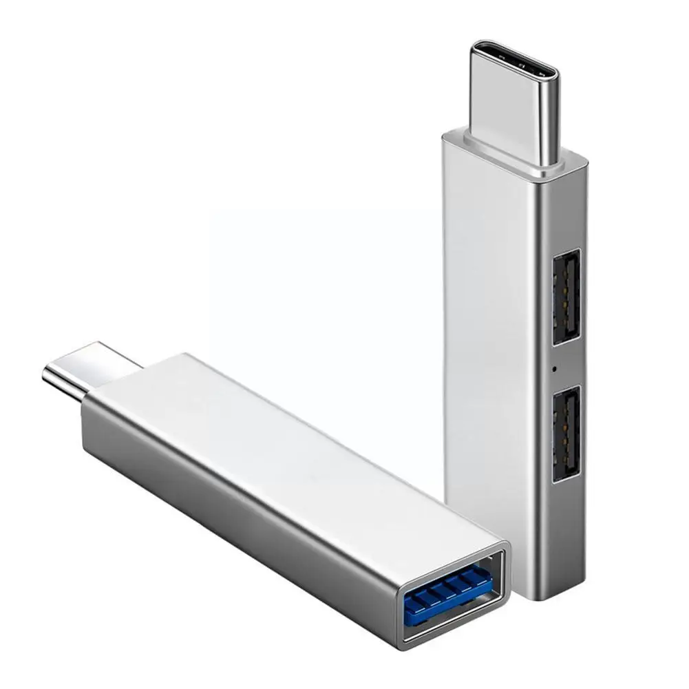 

Высокоскоростной расширитель USB 3,0 с 3 портами, Тип C, ультратонкий разветвитель из цинкового сплава, OTG адаптер для передачи данных для ноутб...