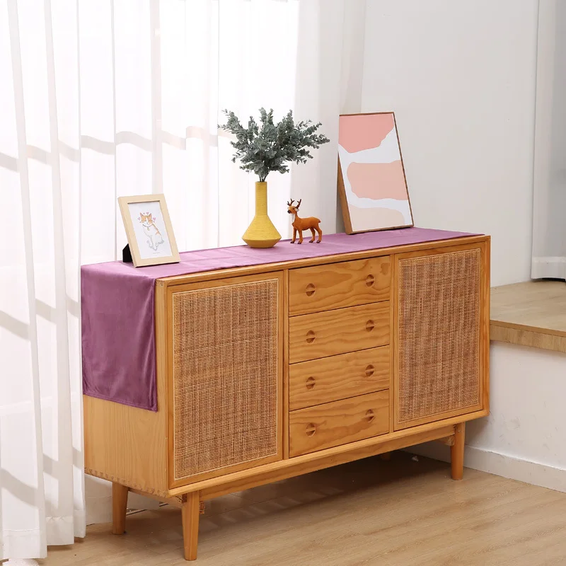 Однотонный настольный флаг для китайской спальни простой декор кровати Лидер