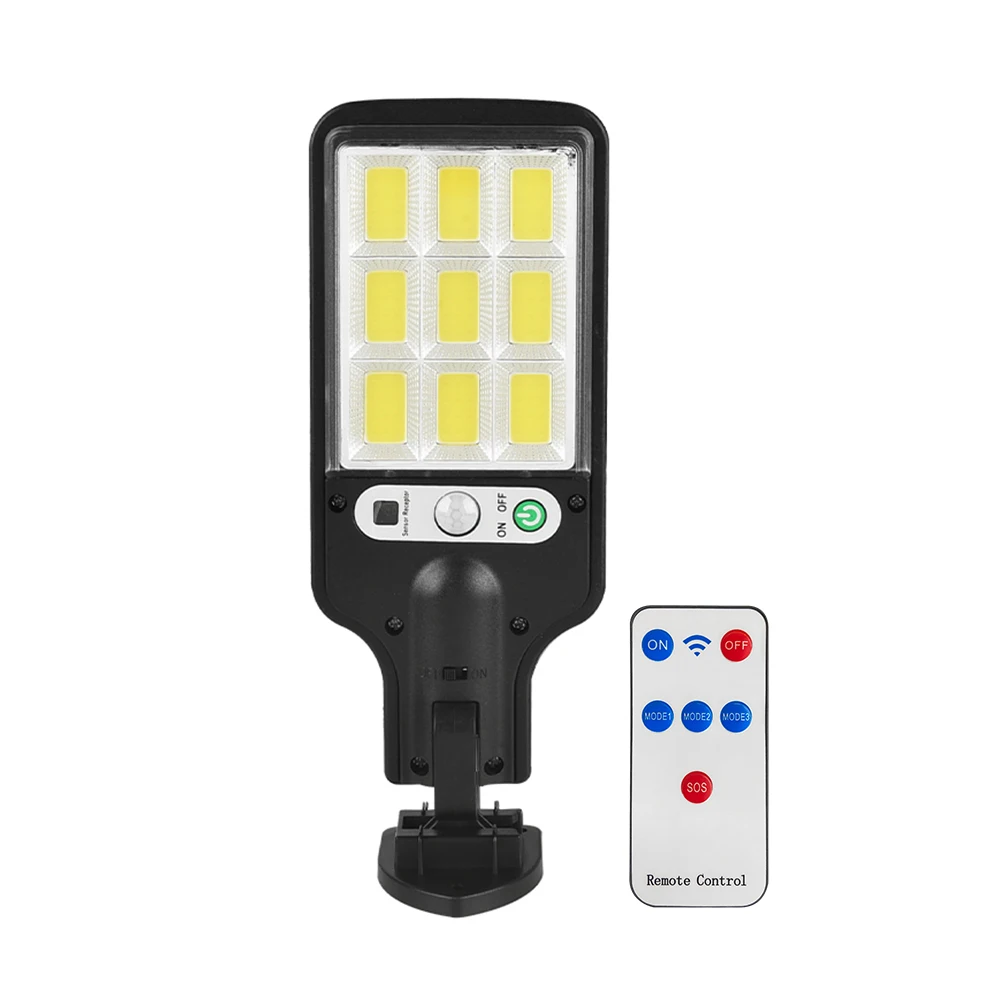 

Solar Street Light 108COB 3 Lighting Modes Waterproof Motion Sensor Wall Lamps for Outdoor Garden Patio Path Yard