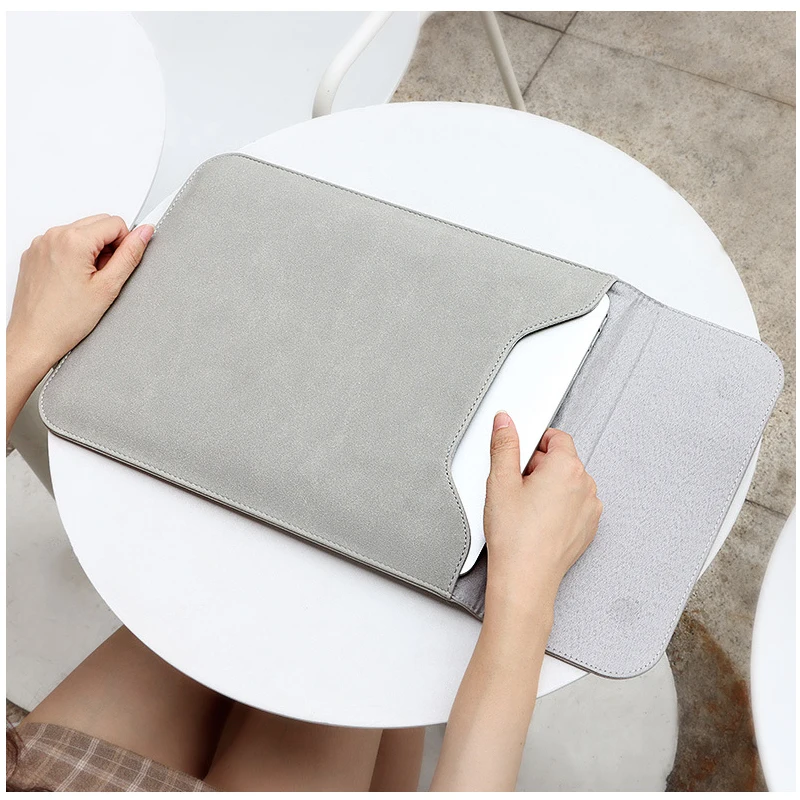 Laptop Cases Sleeve Bag For Macbook Air 13 Case 2020 M1 A2337 Pro 14 15 16 2021 XiaoMi Huawei D14 D15 Cover Matte Shell Leather