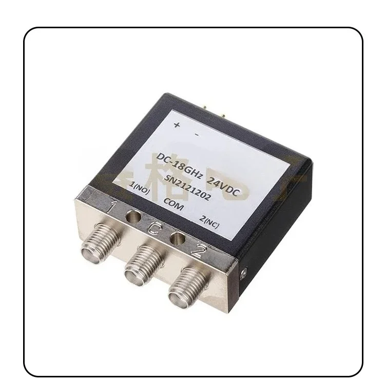 Фото Однополюсный двухпозиционный RF коаксиальный переключатель SMA женский SPDT механический переключатель реле 12 В/24 В постоянного тока-18-40G №2