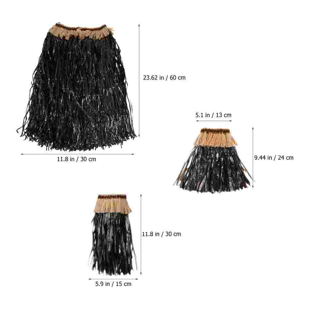 

Hawaiian Hula Performance Grass Skirt Skirts Themed Party Decorations Props Luau Clothes