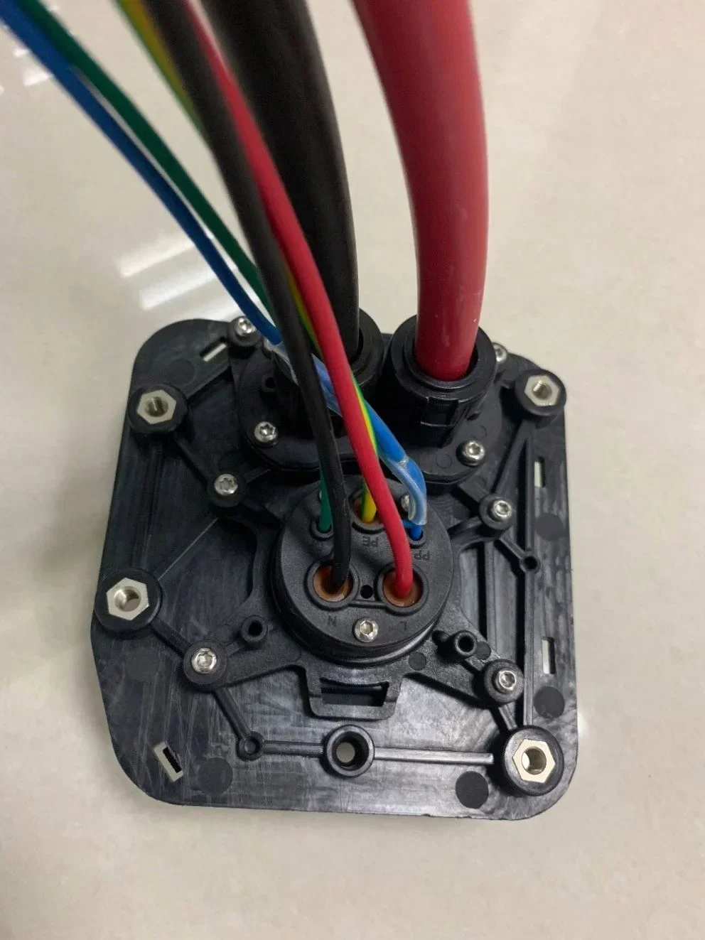 Duosida iec 62196-3 125A 75 кВт DC COMBO1 CCS1 розетка для быстрой зарядки ev с сертификацией CE