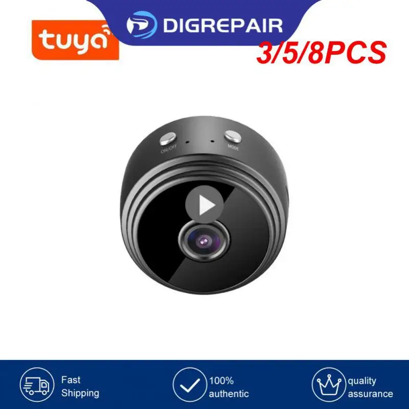 

3/5/8PCS Mini Security Camera Ip Camera Wireless Camera Wireless Wifi Tf Card Cloud Storage Video Surveillance