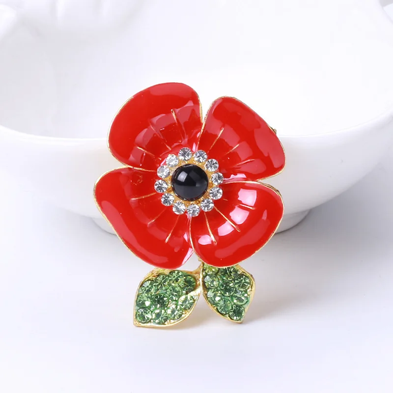 

High-end Exquisite Alloy Rhinestone Flower Brooch Fashion Women's All-match Pin Sweater Coat Accessories