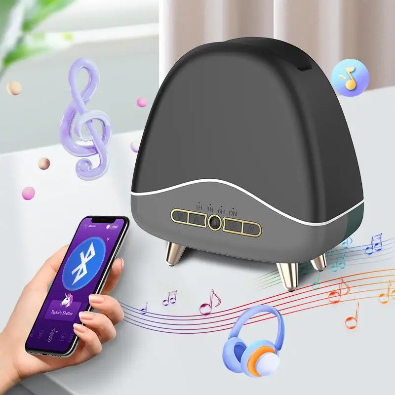 

Ultrasonic Flame Aroma Diffuser Wood Grain Household Humidifier