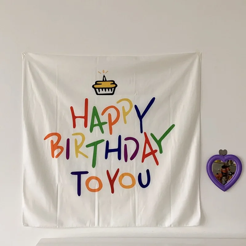 

Украшения для дня рождения и вечеринки, подвесной тканевый фон с надписью, украшение для детских праздничных мероприятий на первый год