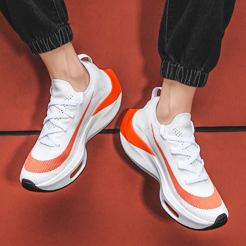 Marathon air cushion running shoes couple models lightweight and comfortable sports casual running shoes 36-46