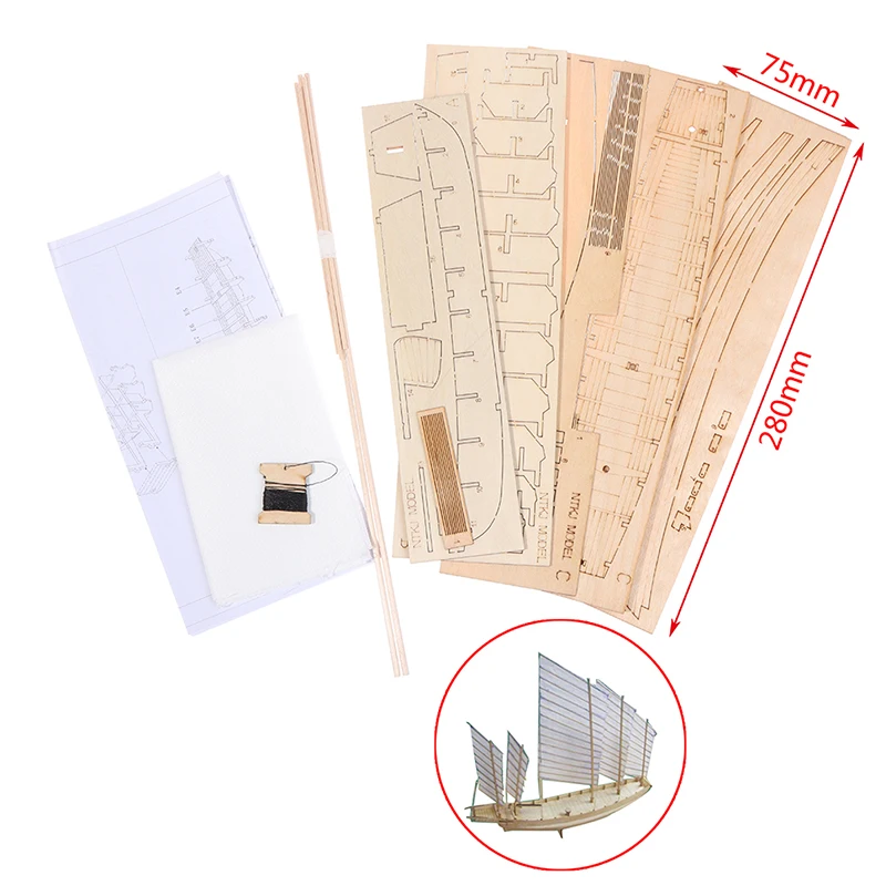 Китайская песочная лодка деревянная сборка комплект модели сделай сам