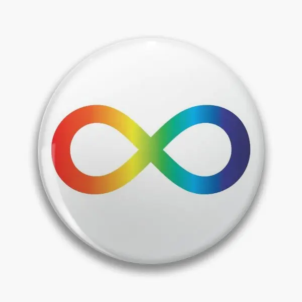 

Радужный символ бесконечности булавки Accep