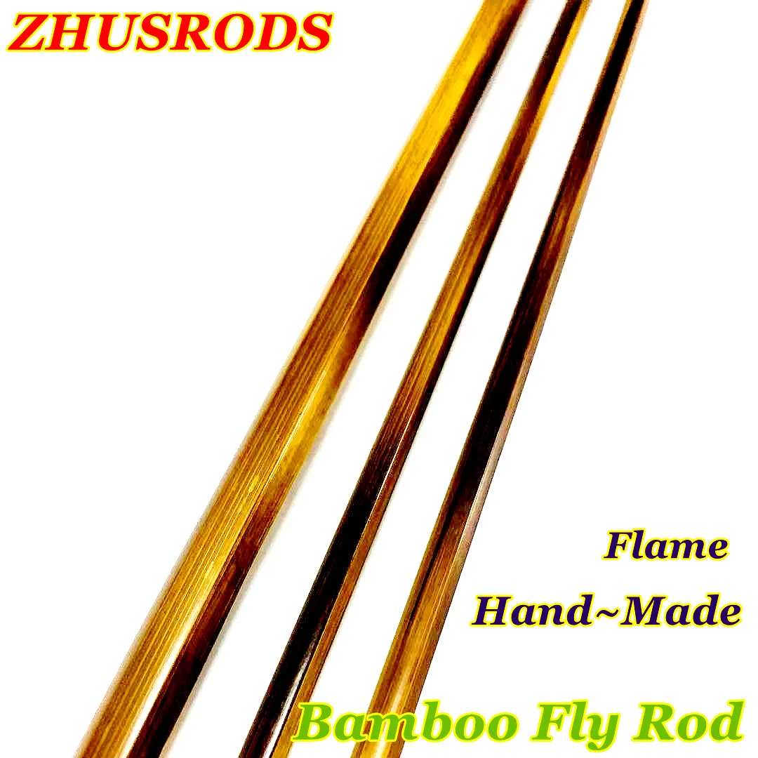 

ZHUSRODS Flame Bamboo Fly Fishing Rod Blanks 7 FT~5 WT 2-Sections~Medium Fast Action~Precision Nickel Silver Ferrule~Hand-Made