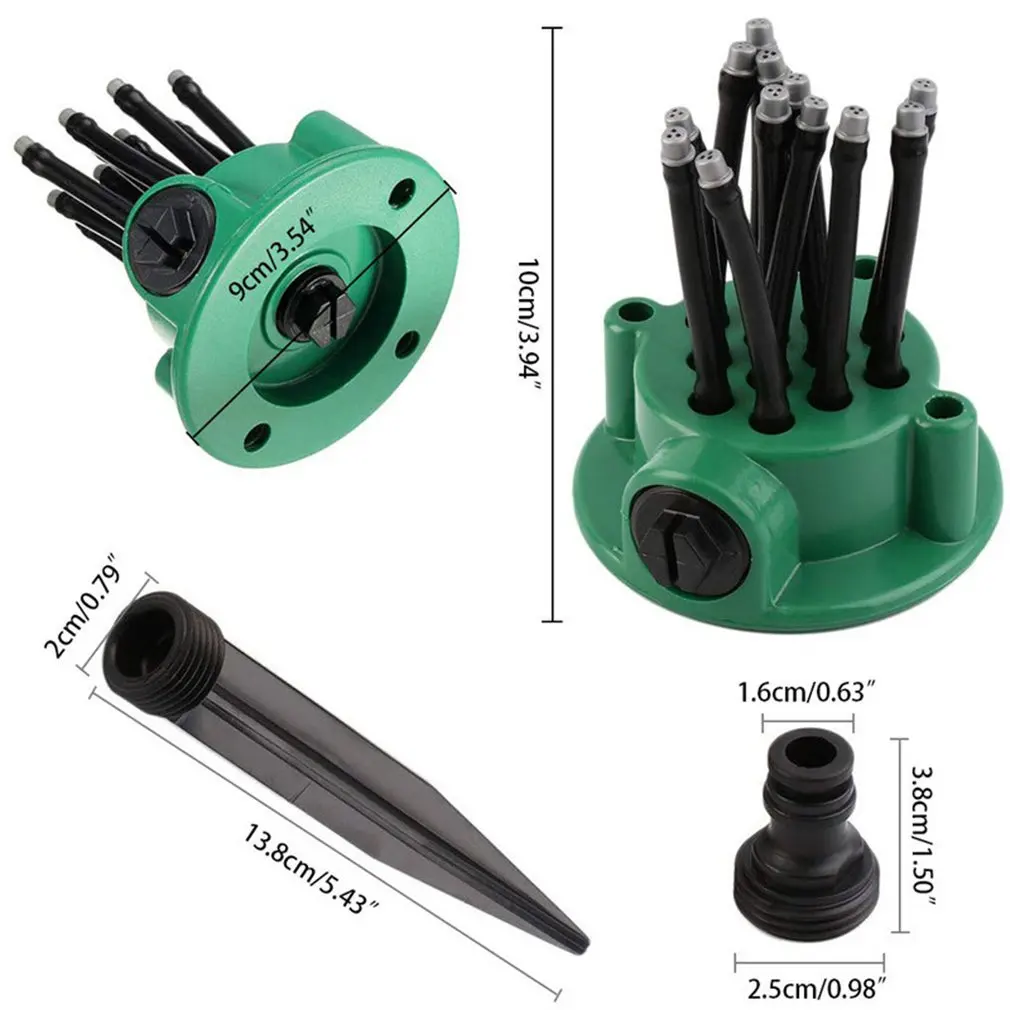 

360 Degree Garden Automatic Multi Head Sprinkler Gardening Garden Tools Watering Sprinkler Sprinkler Flower Sprinkler