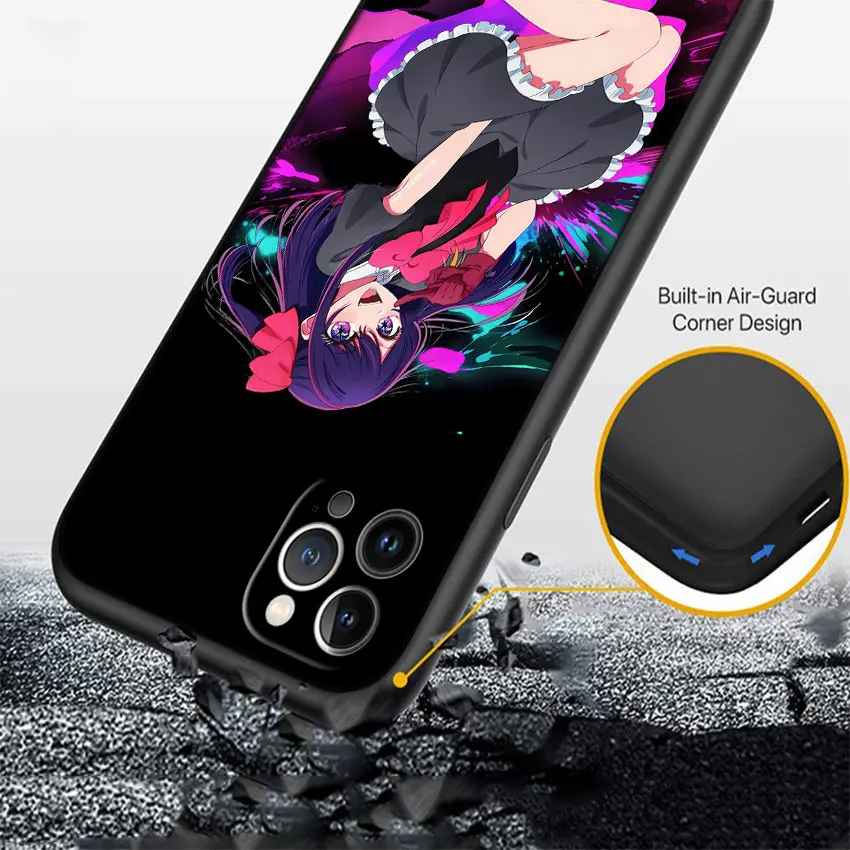 Чехол для телефона DK24 Oshi No Ko Ai Hoshino Soft Shell для iPhone SE X XS XR 11 16E 17 Pro Max Air 8 7 6 6s Plus (art.: 3920da2743597) - 3920da2743597