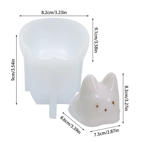 3D силиконовая форма в виде кота DIY мусс торт Желейный пудинг свеча форма воск свеча изготовление мыла глина пластырь эпоксидная смола, форма домашний декор