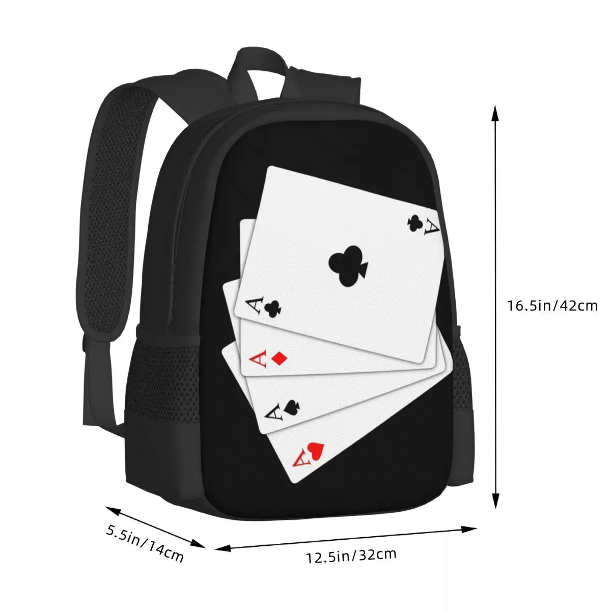 Playing Cards Backpack for Girls Boys Travel RucksackBackpacks for Teenage school bag