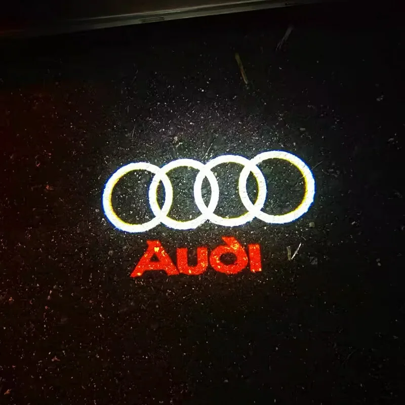 2 шт. приветственные огни двери автомобиля Audi Sport Logo Projector Ghost Shadow Lamp для Quattro Q2 Q3 Q5 Q7