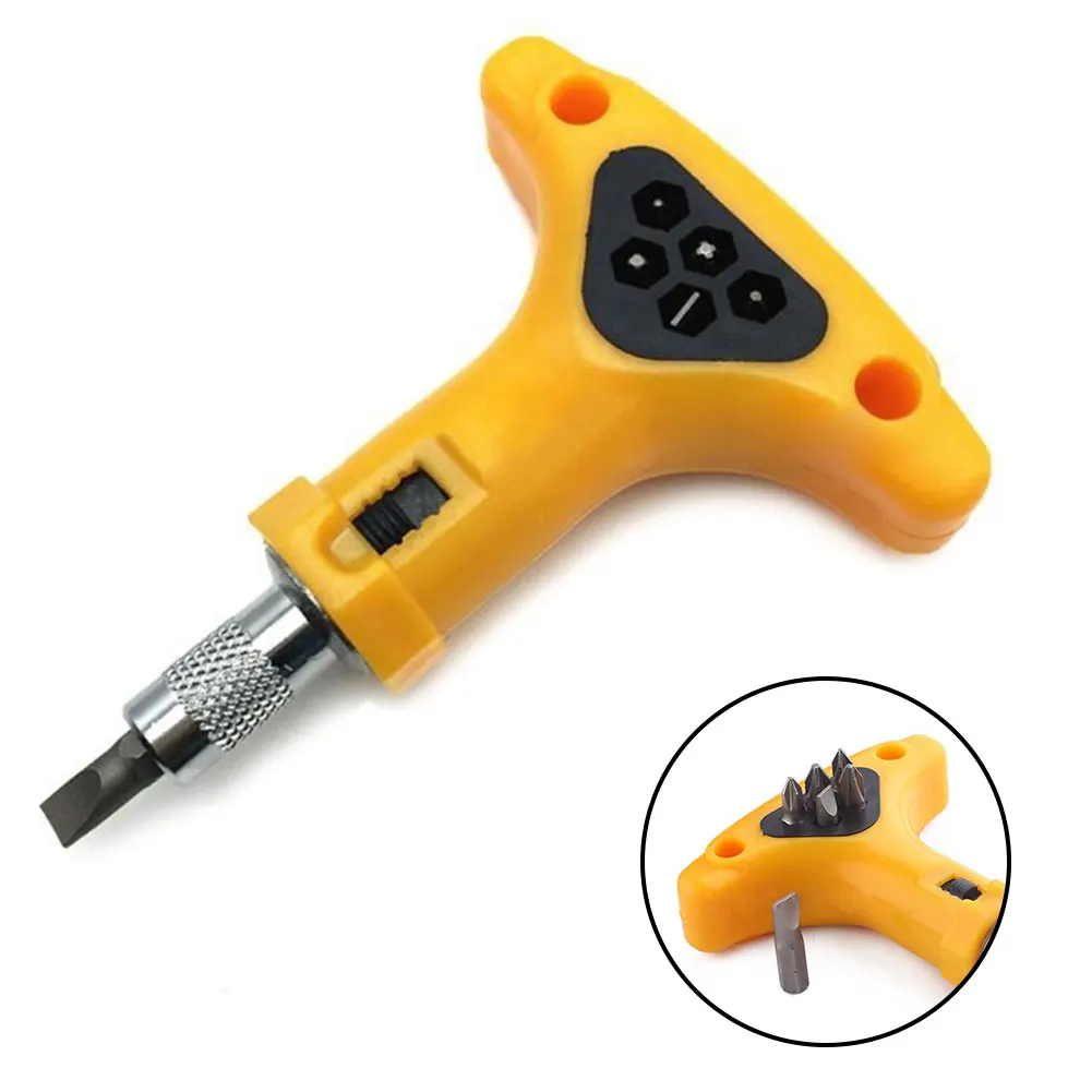 

1 комплект ручной Трещоточный отвертка с насадками 100x83 мм 55 сталь ABS гайковерт торцевой ключ 6,35 мм ручные инструменты