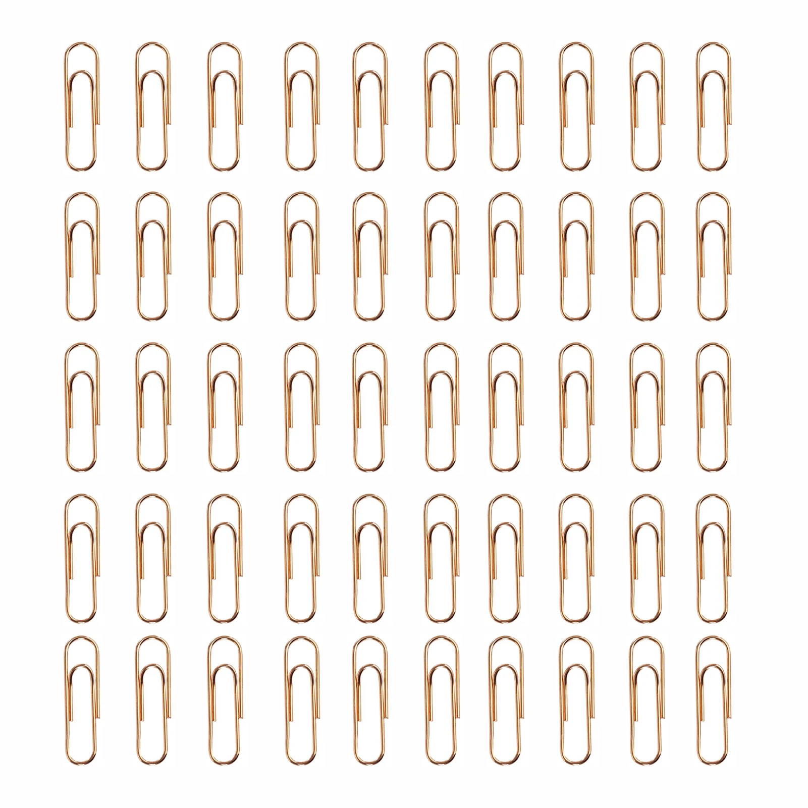 

50pcs 15mm School Home Metal Paper Clip File Document Organizing Office Accessory Small Size Bookmark Binding Supply Stationery