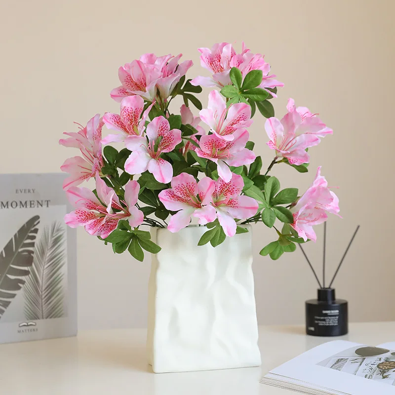 17-дюймовый искусственный рододерн с одним стеблем и 5 галстуками для свадьбы дома