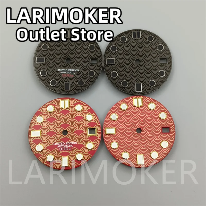 LARIMOKER 28 5 мм светящийся циферблат подходит для механизма NH34 NH35 заводная головка на