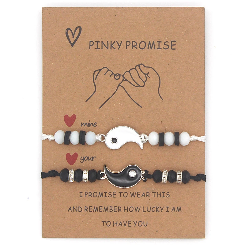 1 Пара подвеска Тай Чи Багуа парный Браслет повязка для волос запястье ювелирные