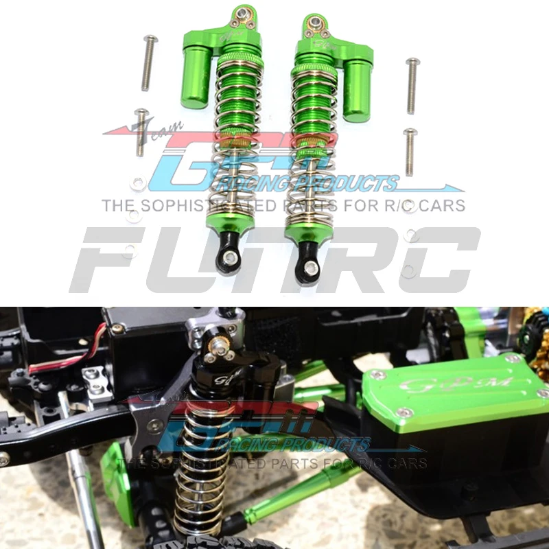 

GPM AXIAL 1/10 SCX10 II 90046 90047 Багги альпинистский автомобиль металлический алюминиевый сплав 92 мм передний и задний Универсальный Амортизатор L-типа