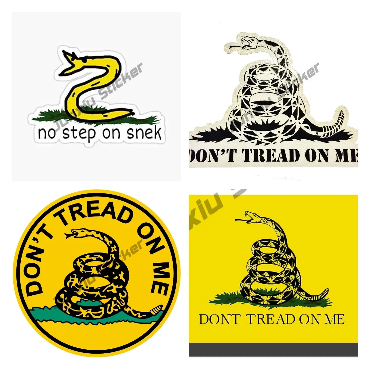 

Don't Tread on Me Stickers Car Decals Stickers Van Trucks Women Men Motorcycle Laptop Vinyl Decals Skateboard Bike Bumper Decals