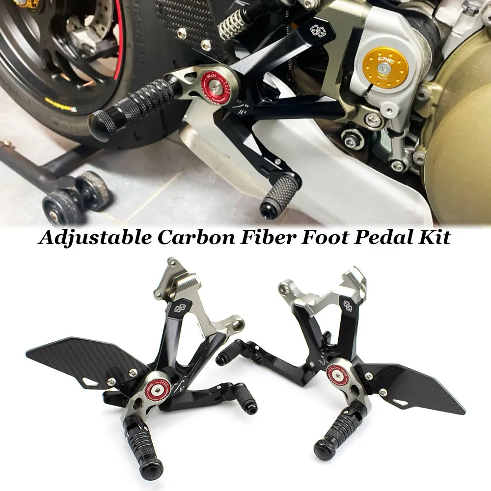 

For Ducati Panigale Street Fighter V4/V4S/V4R 2018-2022 Rear Set Adjuster Footrest Aluminum Modified Pedal Assembly Accessories