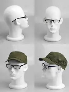 57 Cm Plus Size Fiberglass Male Mannequin Head for Wig Hat Glass Headset  Display - AliExpress