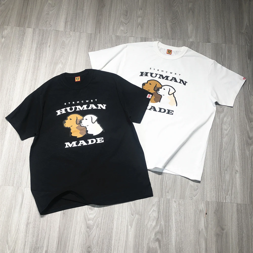 

Enso HUMAN MADE Harajuku Streetwear Loose Casual Cartoon Slub Cotton Clothing Short Sleeve Tops Tee T-Shirt For Men Unisex