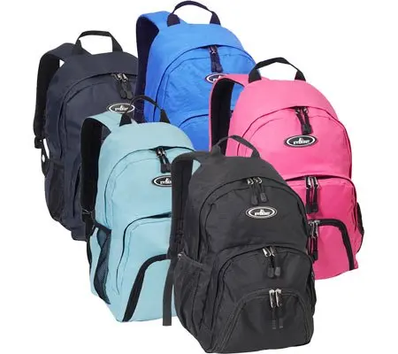 Everest Unisex Sporty Backpack, Navy Blue