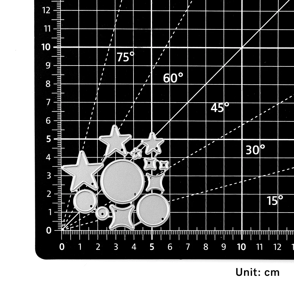 

Звезды круги Рамка Металлическая резка штамп Скрапбукинг Ремесло тиснение трафарет высечка изготовление карт
