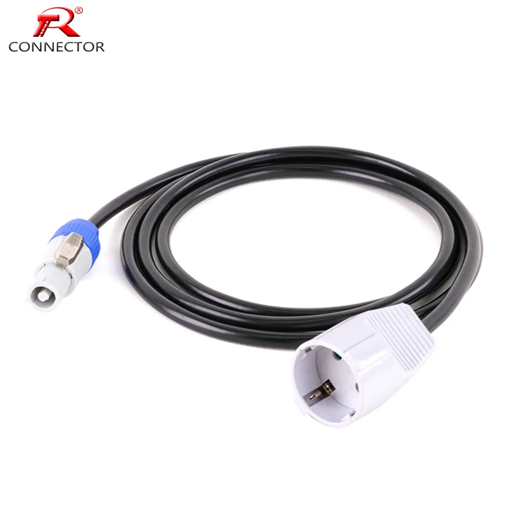 Огнестойкий бескислородный медный сердечник Powercon, выходной кабель для ЕС 16 А, 250 В, в сборе, Бесплатная сварочная розетка с заземлением