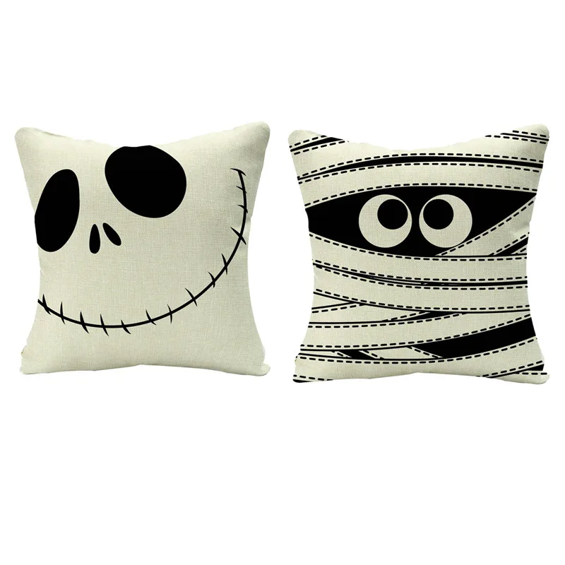

Льняная наволочка для подушки на Хэллоуин, 45 х45 см, 18 дюймов