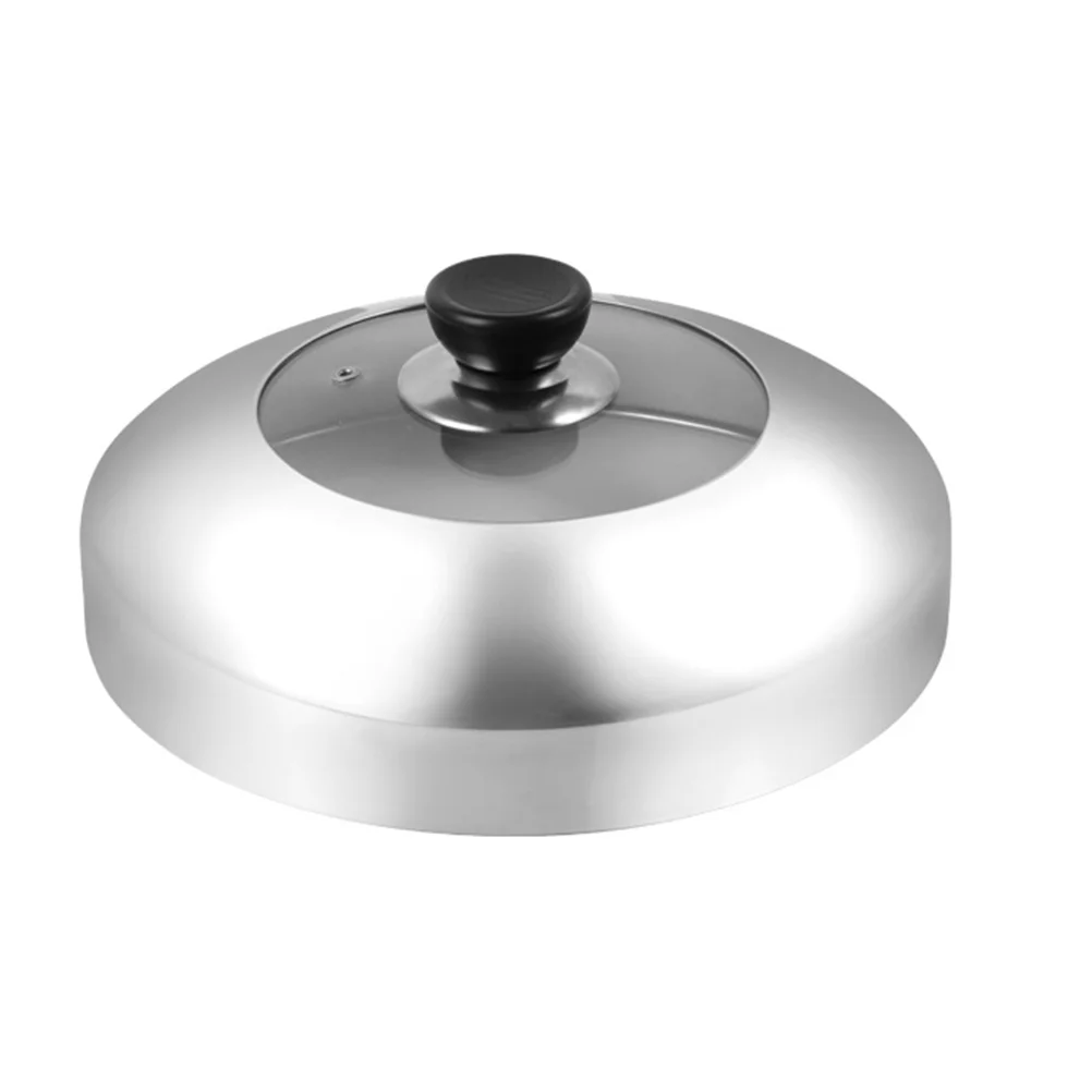 

Cover Lid Pan Pot Frying Steaming Round Metal Universal Stainless Skillets Dome Steak Flat Basting Griddle Grill Cheese Melting
