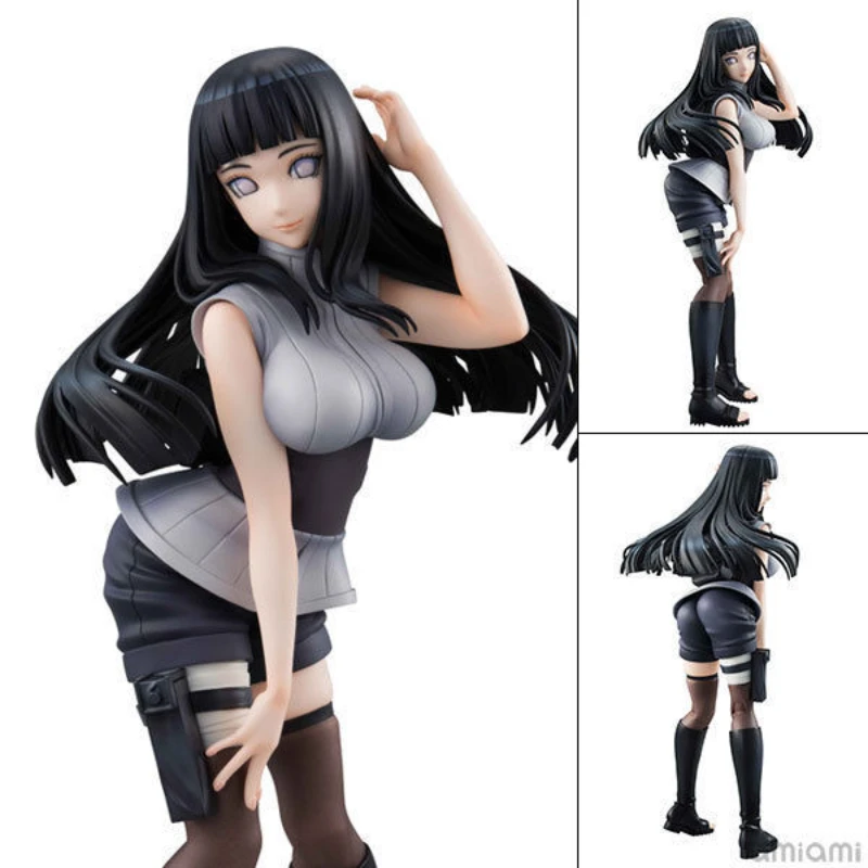 

21cm Anime Naruto Lovely Shippuden Hyuga Hinata Standing posture PVC Action Figure Collection Model Toys Doll Gift