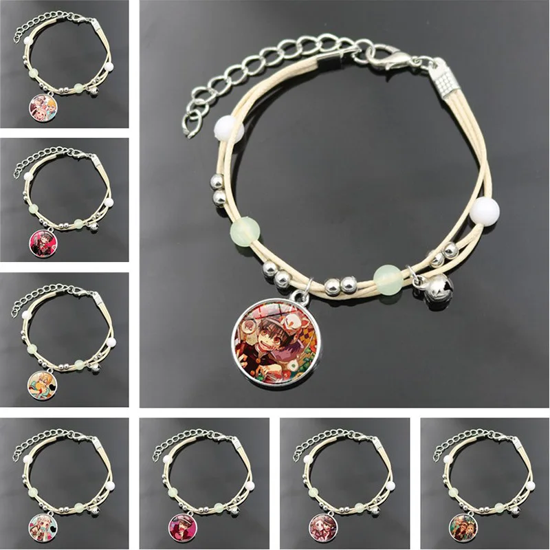 

Adorable Women Children Cabochon Jewlery Toilet Bound Hanako Kun Rope Beads Chain Bracelet