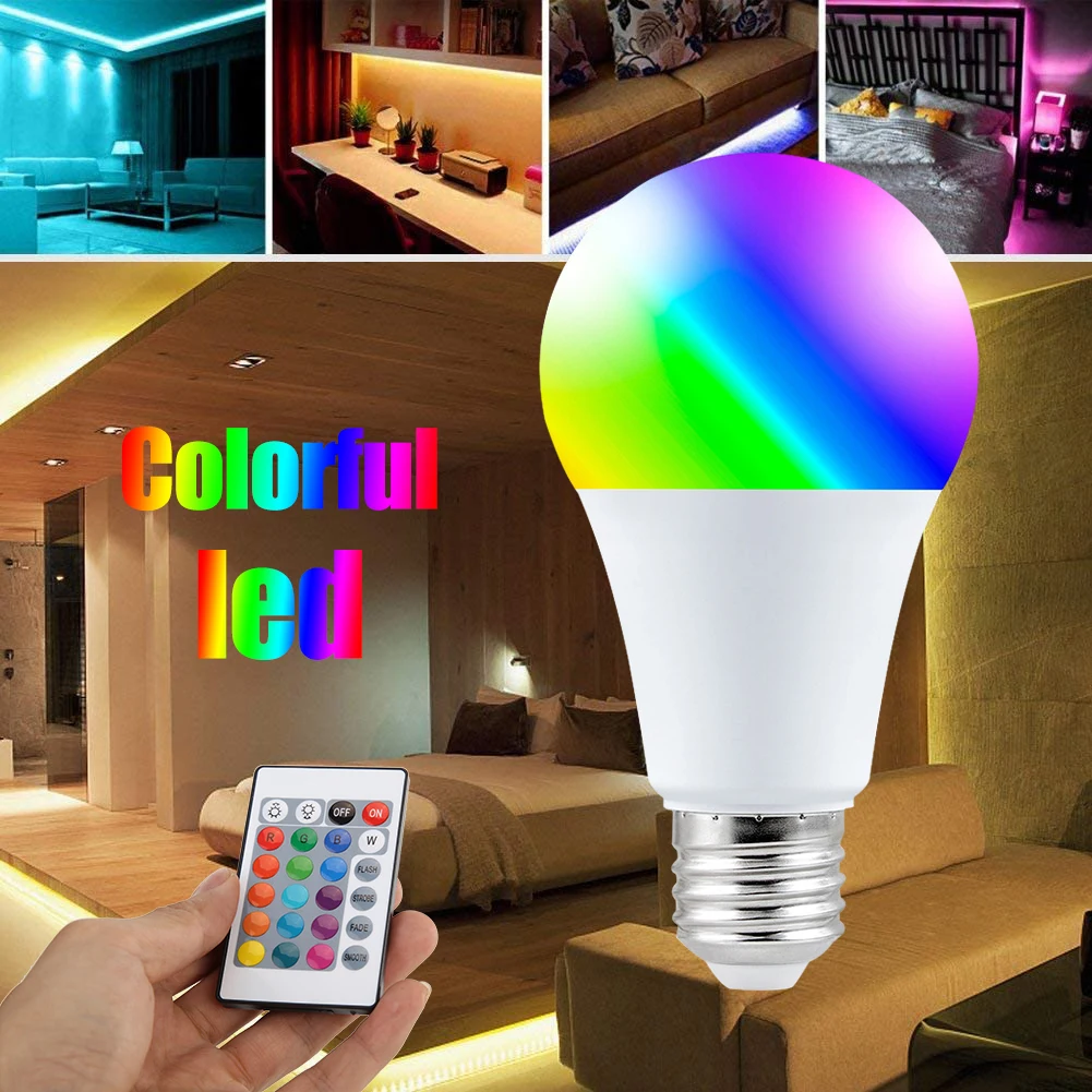 

Светодиодсветильник RGB-лампа E27, 220 В, 5/10/15/20/25 Вт