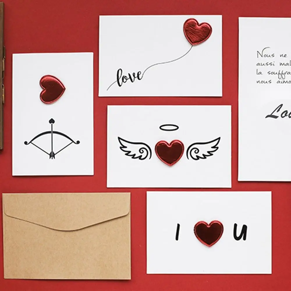 Качественное стереоскопическое Свадебное приглашение на День святого Валентина