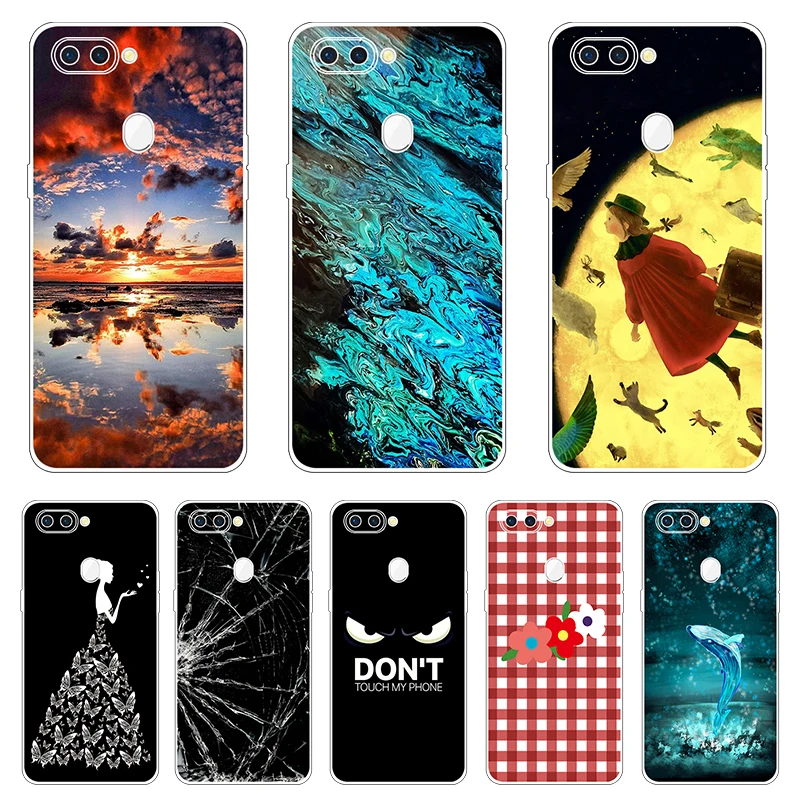 

White Rose Silicone Phone Cases for OPPO R15 Transparent Soft TPU Back Cover For OppoR15 R 15 Case Capa Coque Fundas Protection