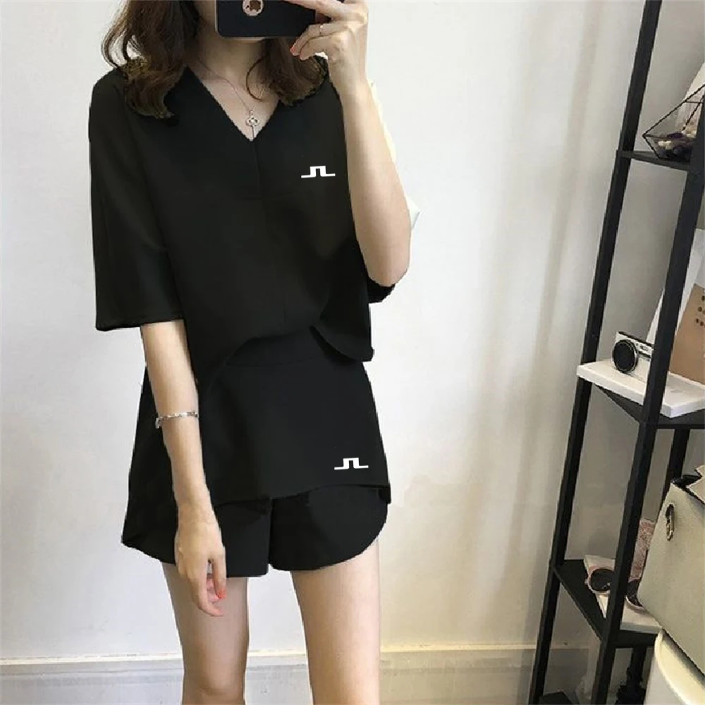 

malbon Women golf clothing Golf suit 2023 golf shirt golf shorts Women's golf clothing New item 2-piece set fashion golf cloth
