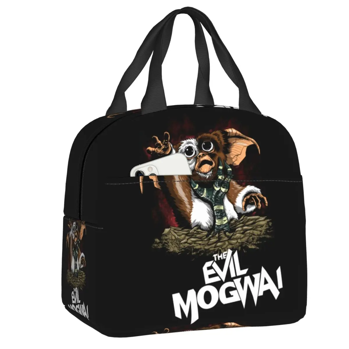 

The Evil Mogwai Gremlins Insulated Lunch Bag for Women Waterproof Cooler Thermal Bento Box Camping Travel Picnic Food Tote Bags