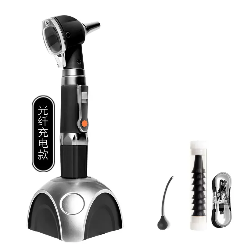 

CARENT волоконно-оптический портативный медицинский портативный отоскоп для домашних животных, электрический отоскоп для ушей, носа и горла, эндоскоп для ухода за ушами, здравоохранение