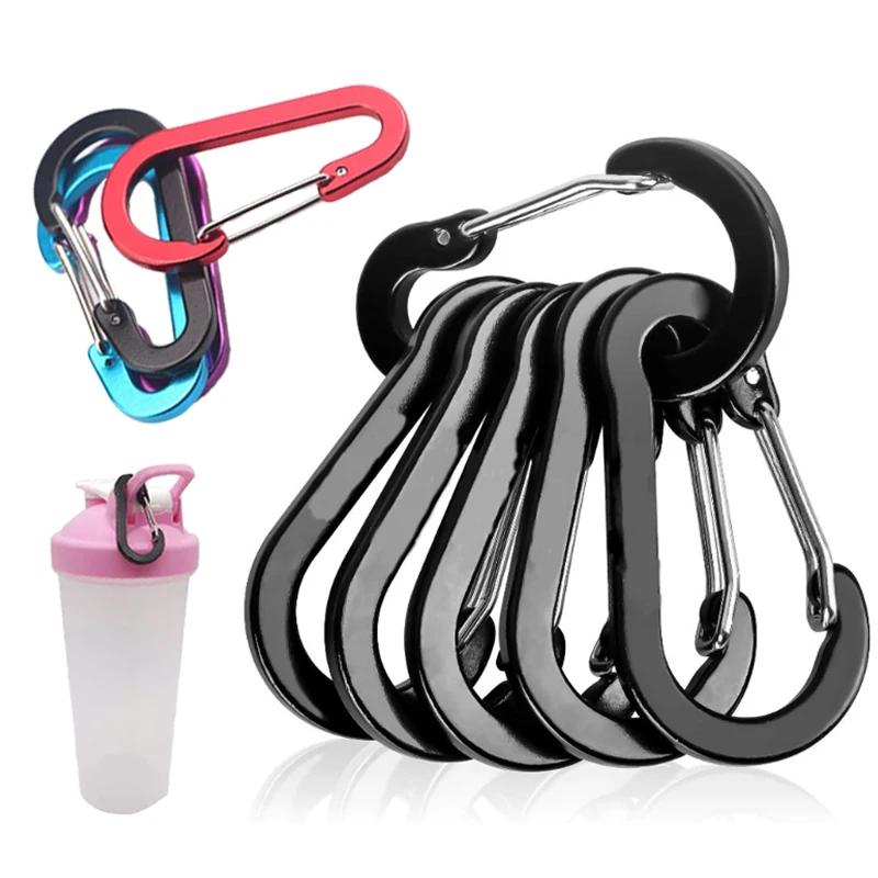 

Gourd-shaped Squashed Wire Spring Buckle Backpack Hook Small Keychain Climbing Mountain Pot Buckle Hardware Hanging Buckle