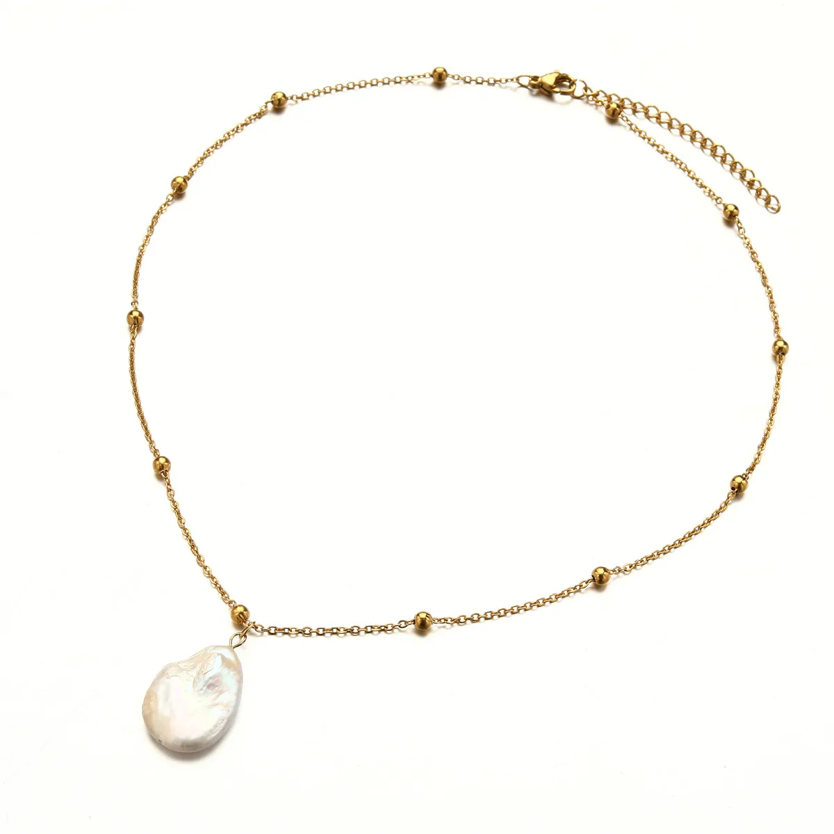 Новый стиль ожерелья с подвеской из нержавеющей стали в стиле барокко