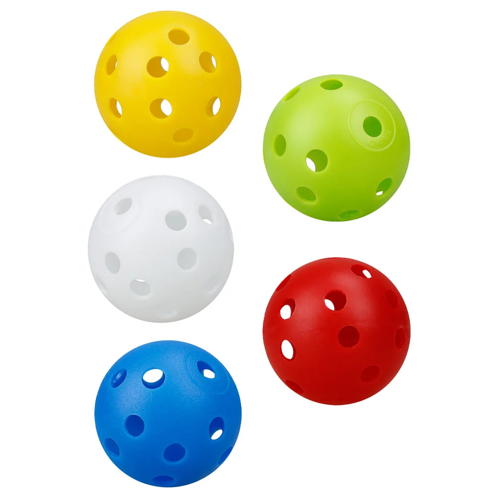 

50pcs Practice Balls Training Balls Hollow Balls Sports Balls for Driving Range Swing Practice