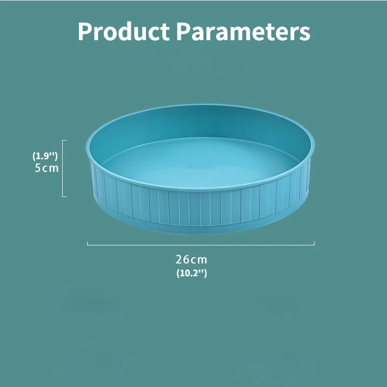 Вращающаяся на 360 ° полка для хранения специй кухонный поднос косметическое