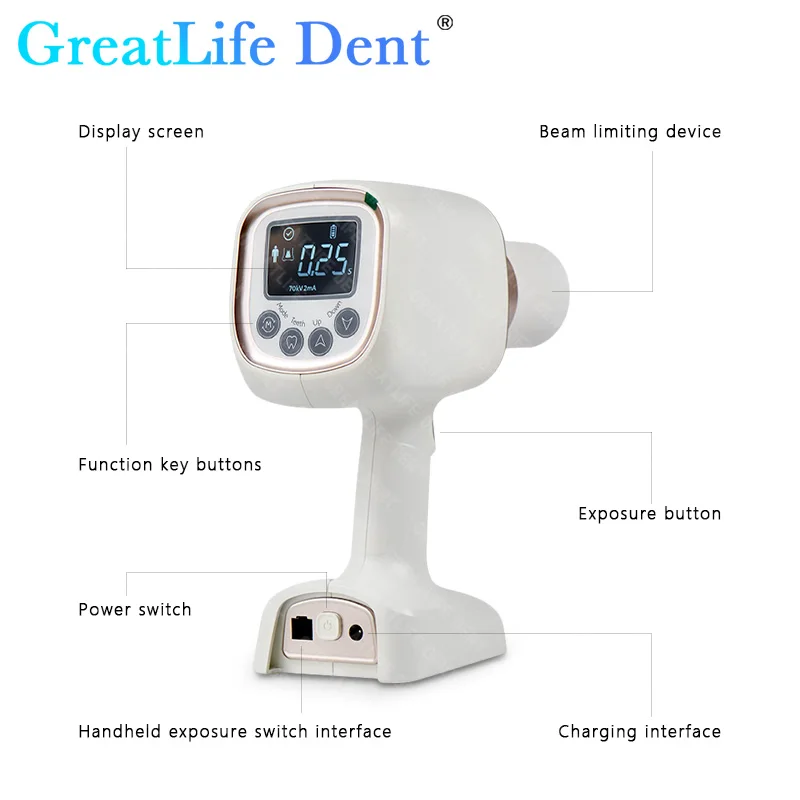 GreatLife Dent Высокочастотный портативный стоматологический рентгеновский цифровой