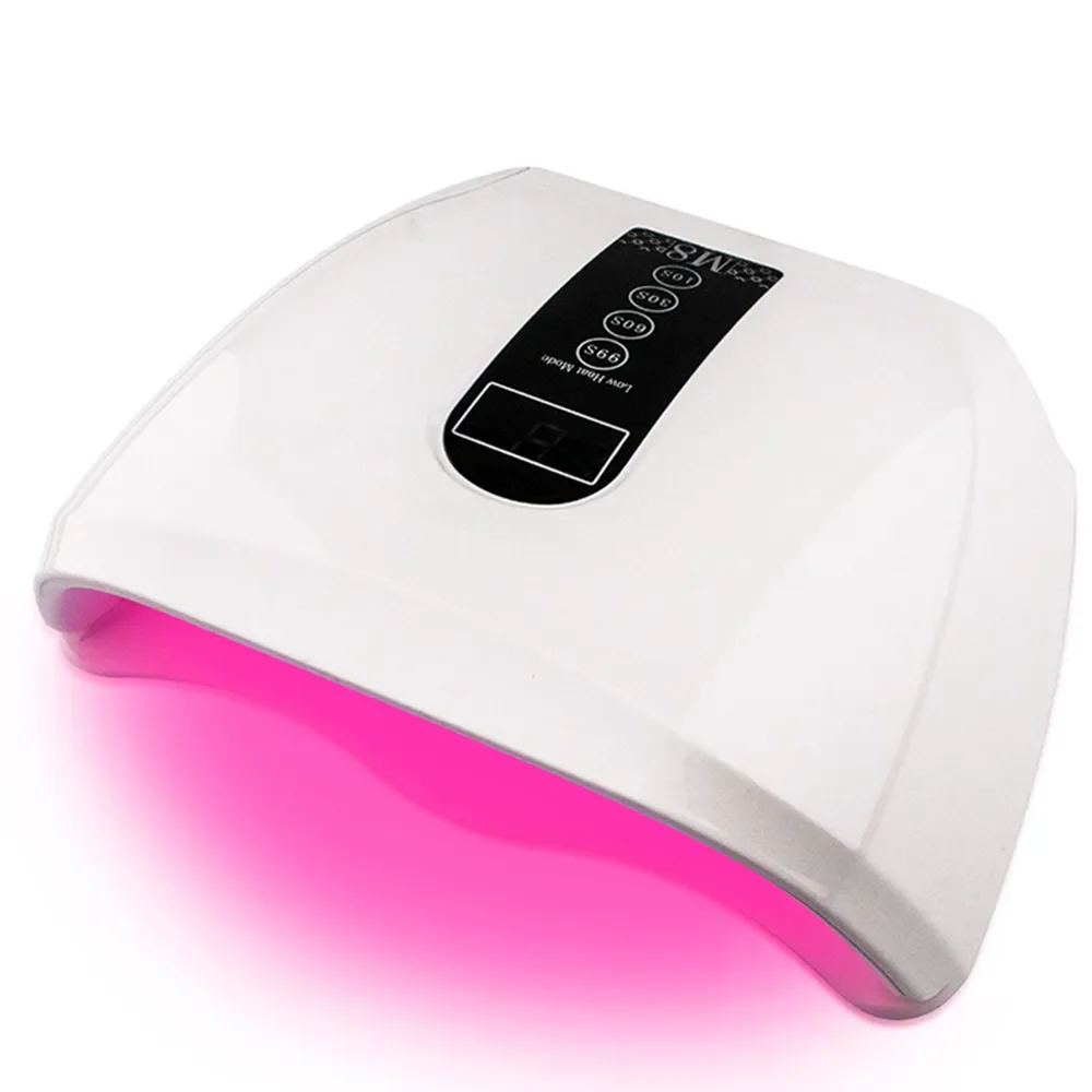 

NEW2023 96W Red Light Led Nail Lamp High Power Two Hands Gel Uv Lamp Manicure Nail Polish Dryer Machine for Fast Drying All Gel